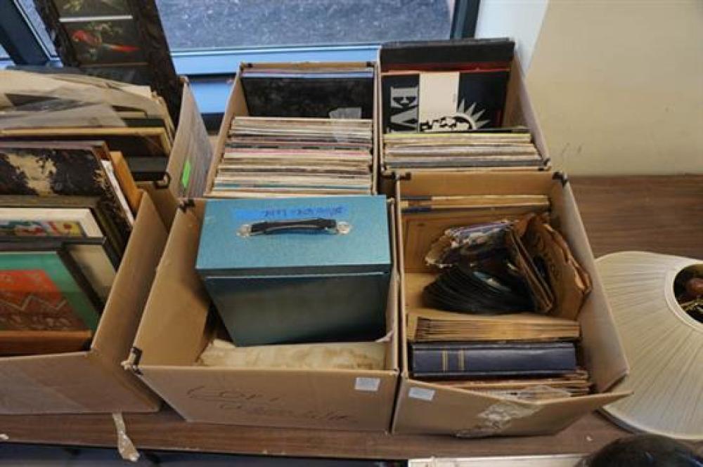 FOUR BOXES OF 78, 45 AND 33