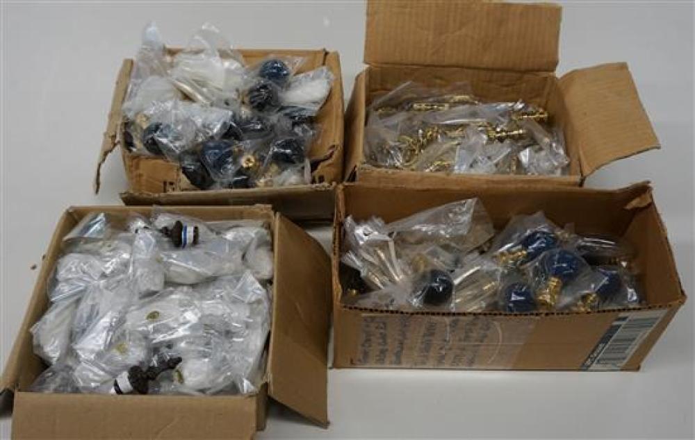 FOUR BOXES OF LAMP FINIALSFour
