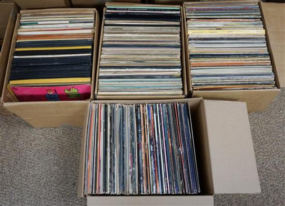 FOUR BOXES OF RECORDSFour Boxes