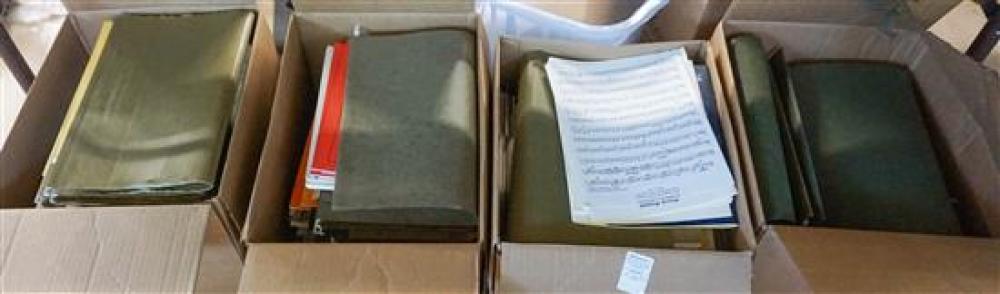 FOUR BOXES OF SHEET MUSICFour Boxes
