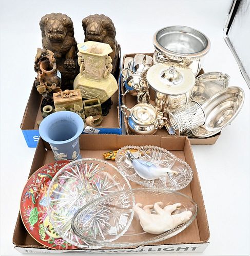 FOUR BOXES OF SMALLS, TO INCLUDE
