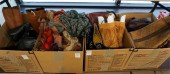 FOUR BOXES WITH LEATHER BOOTS,