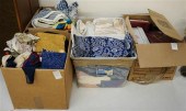 FOUR BOXES WITH SCARVES, LADY'