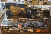 FOUR BOXES WITH STAR TREK MEMO
