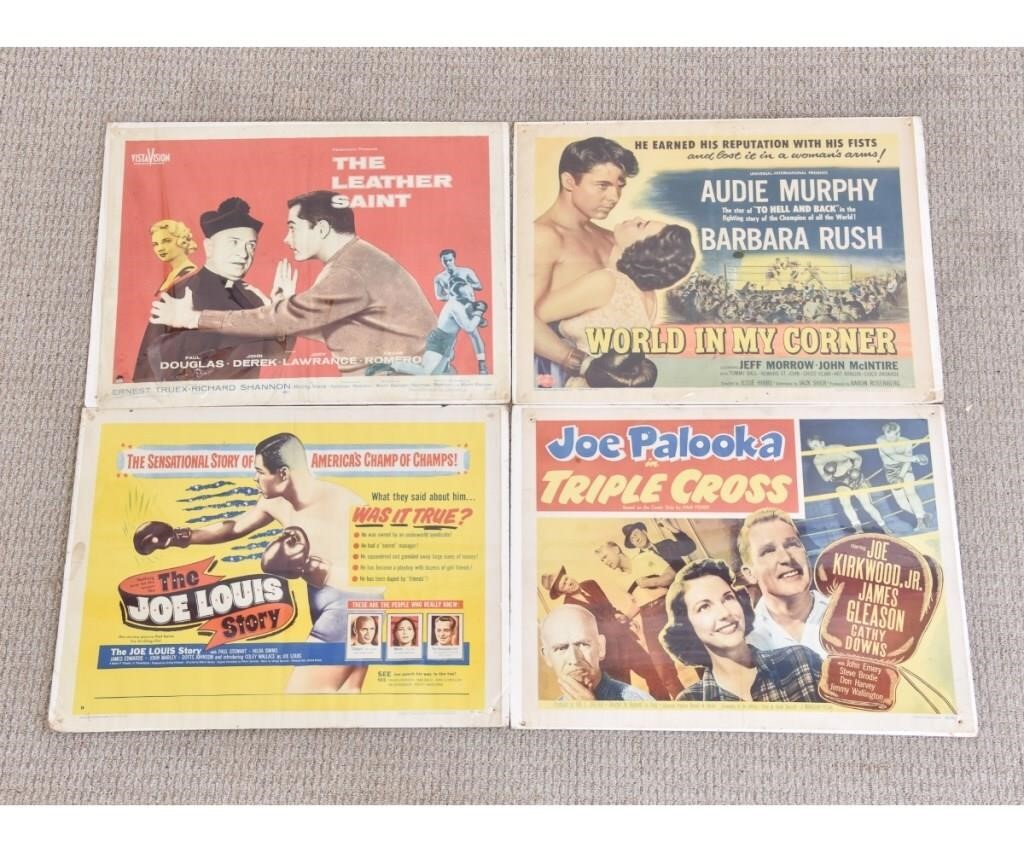 Four boxing movie advertizing