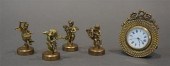 FOUR BRASS ANGEL MUSICIANS AND