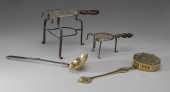 Four Brass Hearth Accessories