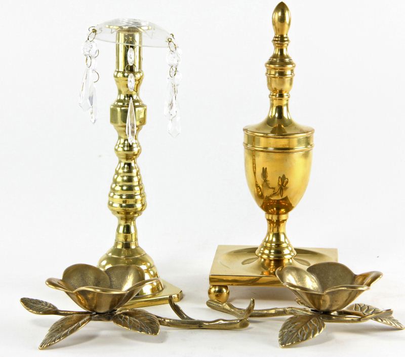 Four Brassware Table