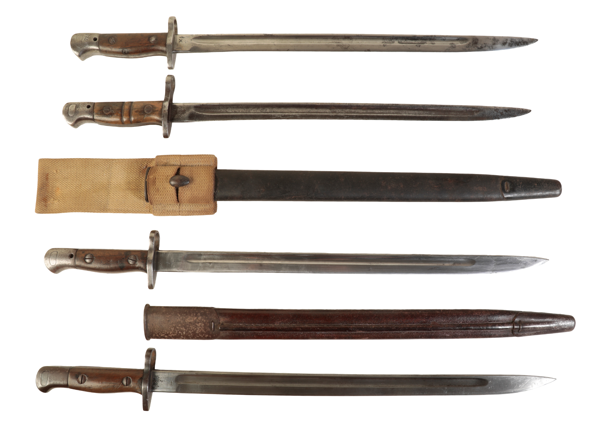 FOUR BRITISH BAYONETS two in