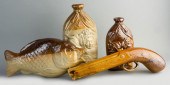 FOUR BRITISH SALTGLAZE STONEWA