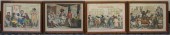 FOUR BRITISH SATIRICAL COLOR E