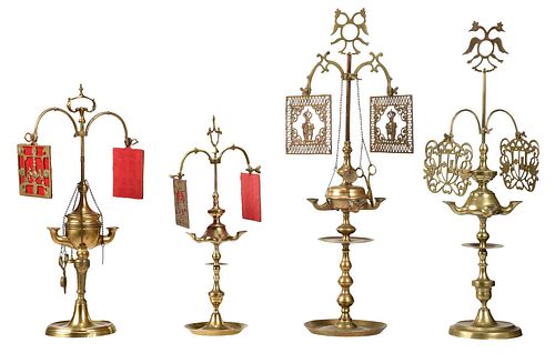FOUR BRITISH/CONTINENTAL BRASS
