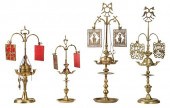FOUR BRITISH/CONTINENTAL BRASS
