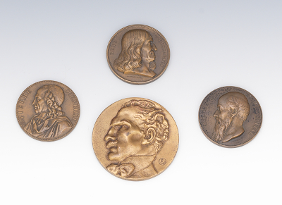 Four Bronze Portrait Medallions