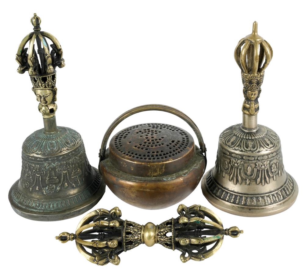 FOUR BRONZE VOTIVE OBJECTSthe