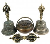 FOUR BRONZE VOTIVE OBJECTSthe