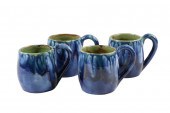 FOUR BROWN COUNTY HILLS MUGS,