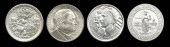 Four BU U.S. commemorative sil