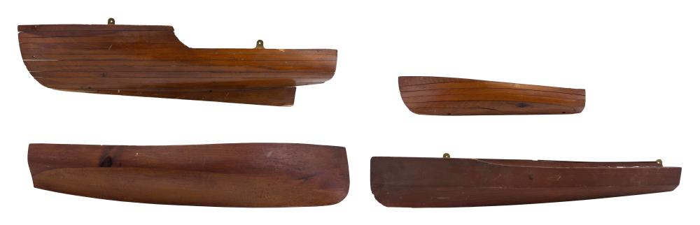 FOUR BUILDER’S HALF HULL MODELS