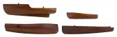FOUR BUILDER’S HALF HULL MODEL