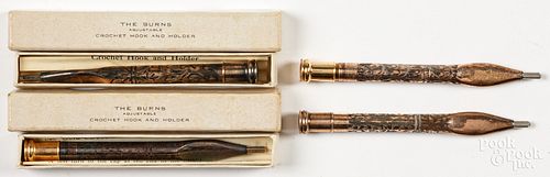 FOUR BURNS 14K GOLD ON SILVER