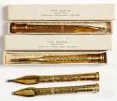 FOUR BURNS 18K GOLD CROCHET HO