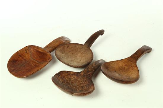 FOUR BUTTER PADDLES.  American 