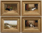 Four C. Langlois Terrier paint