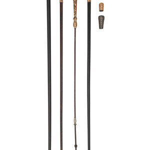 Four Canes and Three Cane Heads