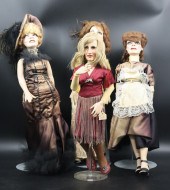 FOUR CARICATURE DOLLS BY ARTIS