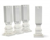 FOUR CAROLE STUPELL LUCITE MOD