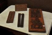 FOUR CARVED FOOD MOLDS. Americ