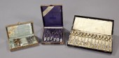 Four Cased Flatware Sets,  inc