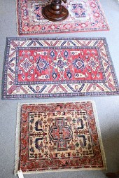 FOUR CAUCASIAN ORIENTAL THROW