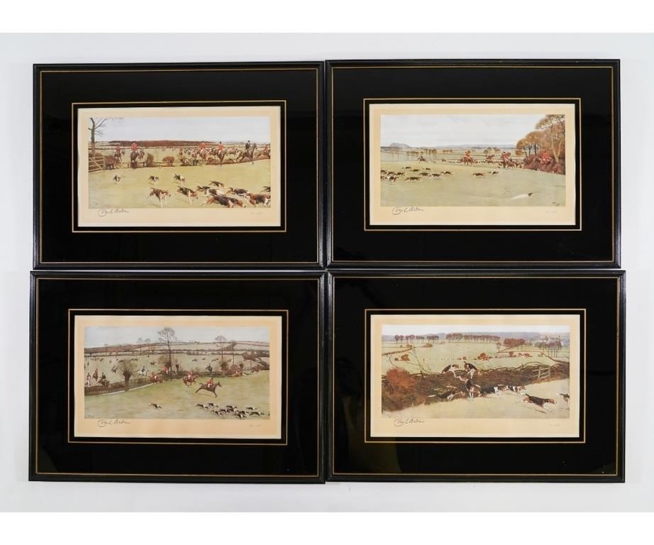 Four Cecil Aldin framed and
