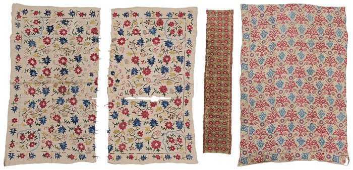 Four Central Asian Embroidered