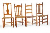 FOUR CHAIRS.  American  18th-1