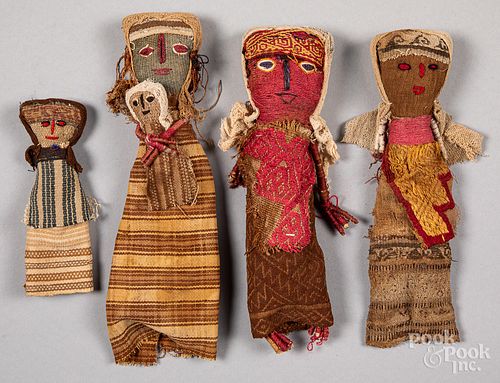 FOUR CHANCAY PRE-COLUMBIAN BURIAL