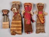 FOUR CHANCAY PRE-COLUMBIAN BUR