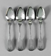Four Charleston coin silver sp