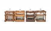 FOUR "CHATEAU PALMER" DEMIJOHN