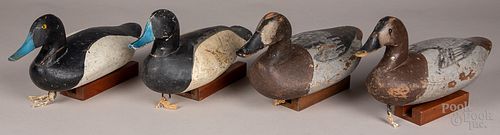 FOUR CHESAPEAKE BAY CARVED AND