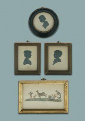 Four child related silhouettes