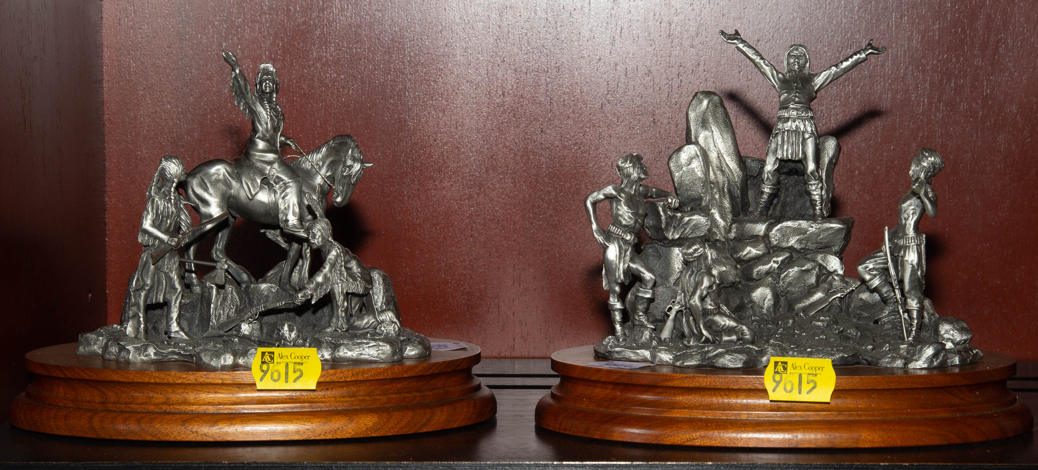 FOUR CHILMARK PEWTER NATIVE