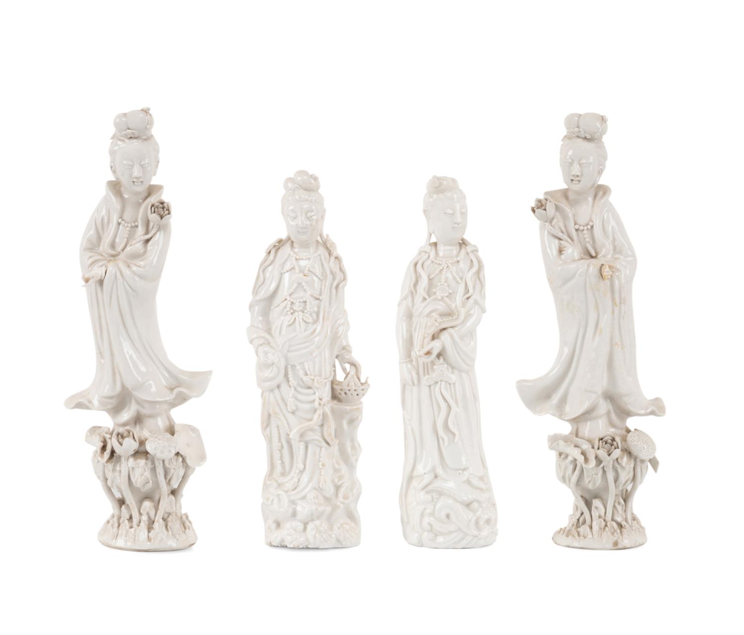 FOUR CHINESE BLANC DE CHIN