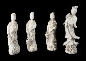 FOUR CHINESE BLANC DE CHINE QU