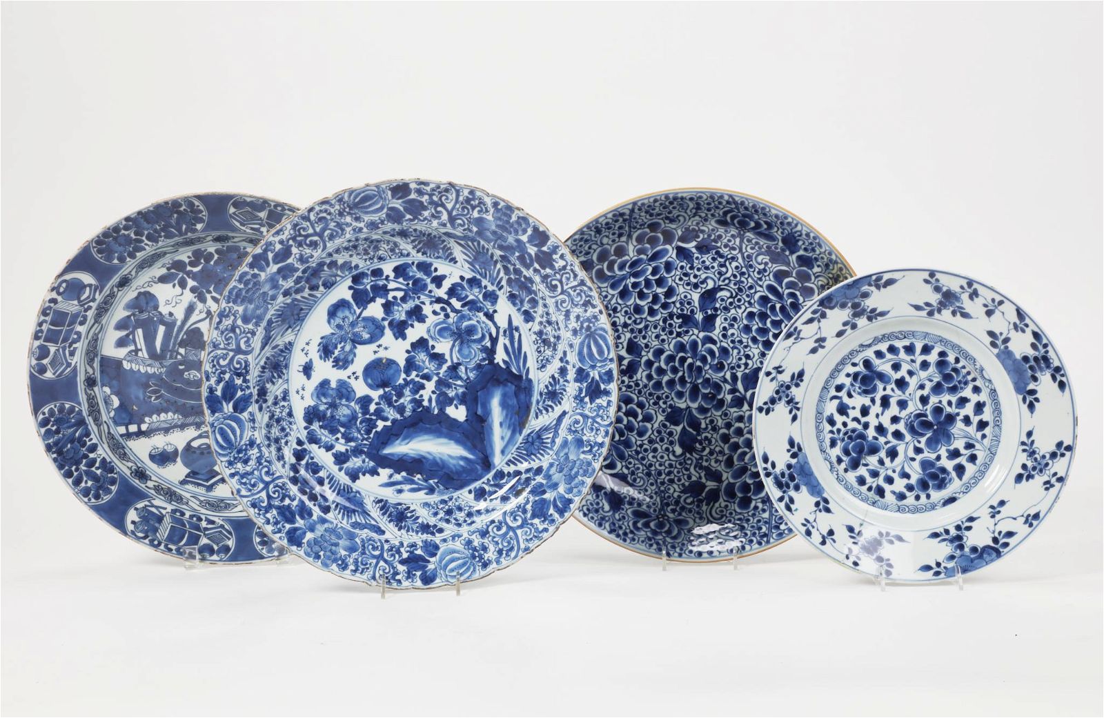 FOUR CHINESE BLUE AND WHITE