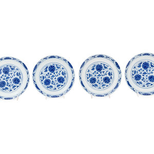 Four Chinese Blue and White