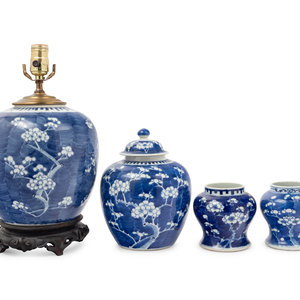 Four Chinese Blue and White