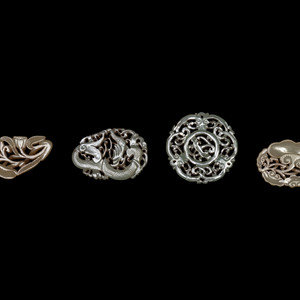 Four Chinese Celadon Jade